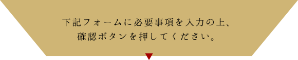 下記フォームに必要事項を入力の上、確認ボタンを押してください。